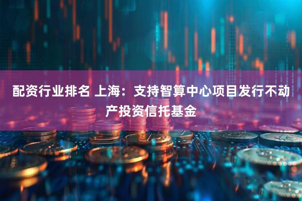 配资行业排名 上海：支持智算中心项目发行不动产投资信托基金
